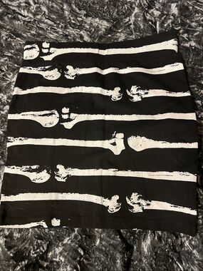 Rare Iron Fist Skeleton Mini Skirt Size S